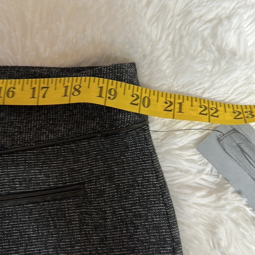 NWT Apt.9 Modern Fit Straight Leg Trousers with faux leather Trim Sz 18L - Picture 6 of 10